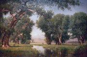 Worthington Whittredge On the Cache La Poudre River, Colorado Sweden oil painting artist